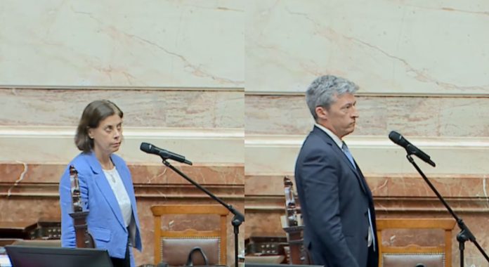 Designaron a tres auditores sin el apoyo del PRO, la UCR y demás bloques que abandonaron el recinto en Diputados