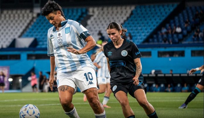 Racing derrotó a Belgrano en el Cilindro de Avellaneda y sacó la primera ventaja en la final del Torneo Femenino